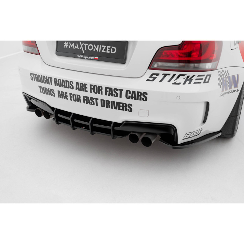 DIFFUSORE POSTERIORE street pro BMW 1 M Coupe E82 (Cod. M-BM182MCNC-RS1B)
