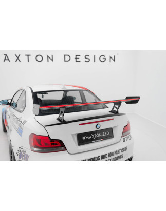 Spoiler in carbonio  V.2 + LED BMW 1 M E82 (Cod. M-CF-BM-1-82-M-WING5-INT-245-P-2+LED)