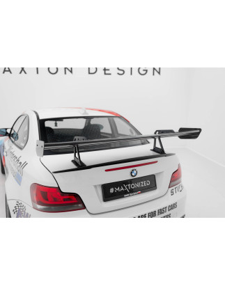Spoiler in carbonio con supporto superiore  BMW 1 M E82 (Cod. M-CF-BM-1-82-M-WING5-UPP-245-P)