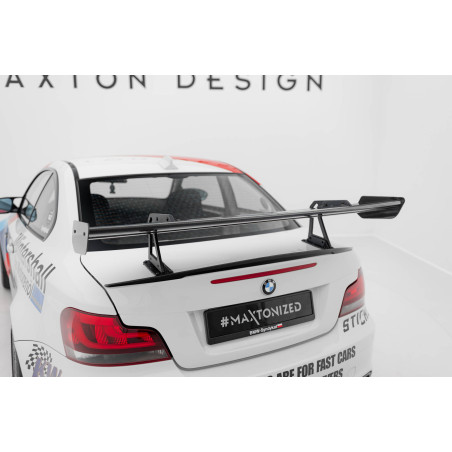 Spoiler in carbonio con supporto superiore  BMW 1 M E82 (Cod. M-CF-BM-1-82-M-WING5-UPP-245-P)
