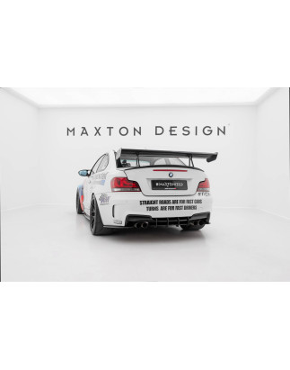 Spoiler in carbonio con supporto superiore  BMW 1 M E82 (Cod. M-CF-BM-1-82-M-WING5-UPP-245-P)