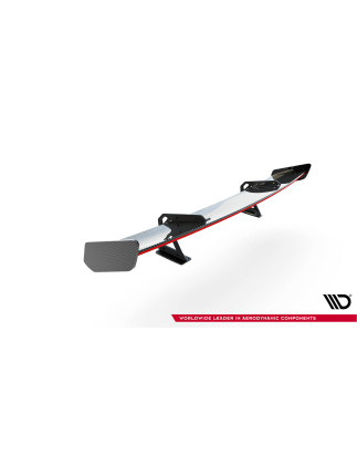 Spoiler in carbonio con supporto superiore + LED BMW 1 M E82 (Cod. M-CF-BM-1-82-M-WING5-UPP-245-P+LE