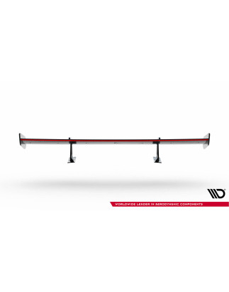 Spoiler in carbonio con supporto superiore + LED BMW 1 M E82 (Cod. M-CF-BM-1-82-M-WING5-UPP-245-P+LE