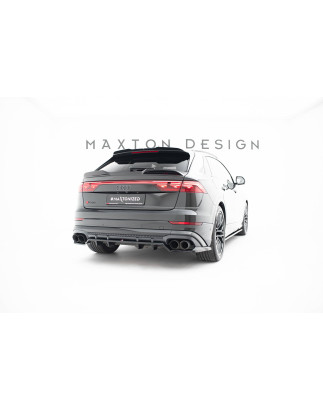 Splitter posteriore (con barre verticali) V.2 Audi SQ8 / Q8 S-Line Mk1 Facelift (Cod. M-AU-Q8-1F-SLI