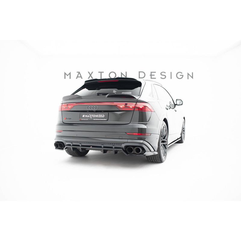 Splitter posteriore (con barre verticali) V.2 Audi SQ8 / Q8 S-Line Mk1 Facelift (Cod. M-AU-Q8-1F-SLI