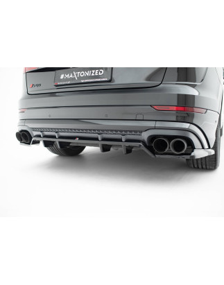 Splitter posteriore (con barre verticali) V.2 Audi SQ8 / Q8 S-Line Mk1 Facelift (Cod. M-AU-Q8-1F-SLI