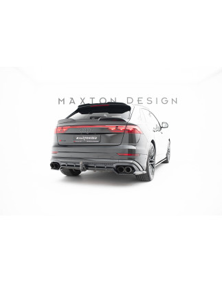 Splitter posteriore (con barre verticali) V.2 Audi SQ8 / Q8 S-Line Mk1 Facelift (Cod. M-AU-Q8-1F-SLI