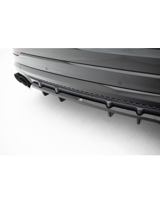 Splitter posteriore (con barre verticali) V.2 Audi SQ8 / Q8 S-Line Mk1 Facelift (Cod. M-AU-Q8-1F-SLI