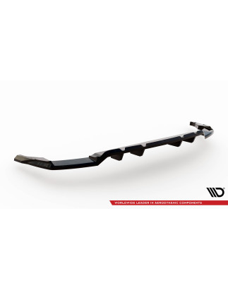Splitter posteriore (con barre verticali) V.2 Audi SQ8 / Q8 S-Line Mk1 Facelift (Cod. M-AU-Q8-1F-SLI