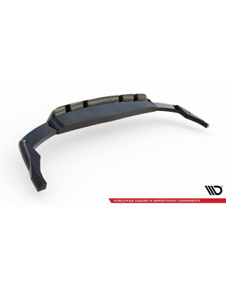 Splitter posteriore (con barre verticali) V.2 Audi SQ8 / Q8 S-Line Mk1 Facelift (Cod. M-AU-Q8-1F-SLI