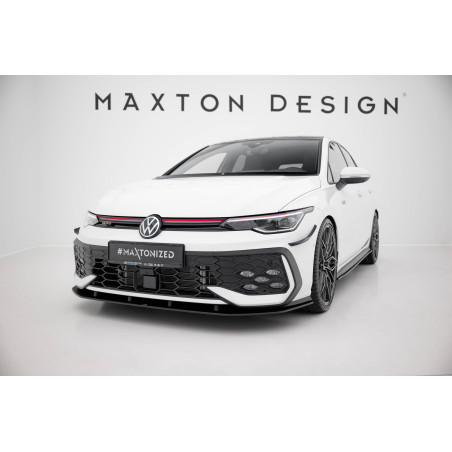 SPLITTER ANTERIORE street pro Volkswagen Golf GTI / GTE / R-Line Mk8 Facelift (Cod. M-VWGO8FGTICNC-F
