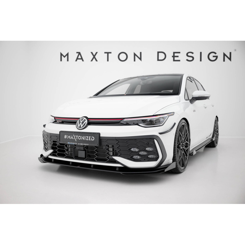 SPLITTER ANTERIORE street pro + Flaps Volkswagen Golf GTI / GTE / R-Line Mk8 Facelift (Cod. M-VWGO8F SPLITTER ANTERIORE street pro + Flaps Volkswagen Golf GTI / GTE / R-Line Mk8 Facelift (Cod. M-VWGO8F