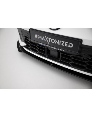 SPLITTER ANTERIORE street pro + Flaps Volkswagen Golf GTI / GTE / R-Line Mk8 Facelift (Cod. M-VWGO8F