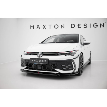 SPLITTER ANTERIORE V.4 Volkswagen Golf GTI / GTE / R-Line Mk8 Facelift (Cod. M-VW-GO-8F-GTI-FD4G)