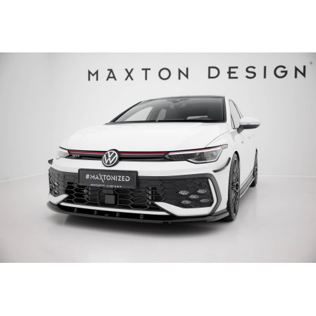 SPLITTER ANTERIORE V.5 Volkswagen Golf GTI / GTE / R-Line Mk8 Facelift (Cod. M-VW-GO-8F-GTI-FD5G)