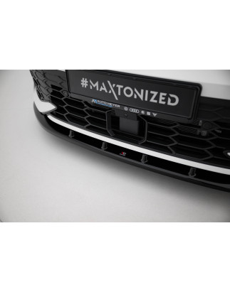 SPLITTER ANTERIORE V.5 Volkswagen Golf GTI / GTE / R-Line Mk8 Facelift (Cod. M-VW-GO-8F-GTI-FD5G)