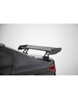 Spoiler in carbonio  + LED BMW 5 / M5 berlina G30 / F90 (Cod. M-CF-BM-5-G30-MPACK-WING5-INT-245-P+LE