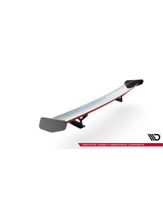 Spoiler in carbonio  + LED BMW 5 / M5 berlina G30 / F90 (Cod. M-CF-BM-5-G30-MPACK-WING5-INT-245-P+LE