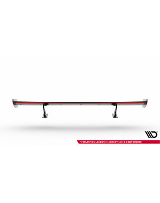 Spoiler in carbonio  + LED BMW 5 / M5 berlina G30 / F90 (Cod. M-CF-BM-5-G30-MPACK-WING5-INT-245-P+LE