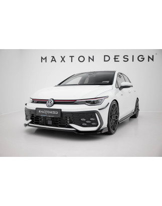 SPLITTER ANTERIORE V.3 + Flaps Volkswagen Golf GTI / GTE / R-Line Mk8 Facelift (Cod. M-VW-GO-8F-GTI-