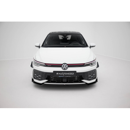 SPLITTER ANTERIORE V.3 + Flaps Volkswagen Golf GTI / GTE / R-Line Mk8 Facelift (Cod. M-VW-GO-8F-GTI-