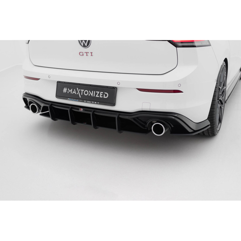 DIFFUSORE POSTERIORE street pro V.3 Volkswagen Golf GTI Mk8 (Cod. M-VWGO8GTICNC-RS3B+BRBI)