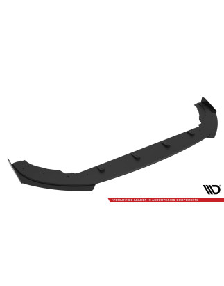 SPLITTER ANTERIORE street pro + Flaps Volkswagen Polo GTI Mk6 Facelift (Cod. M-VWPO6FGTICNC-FD1BRB+F