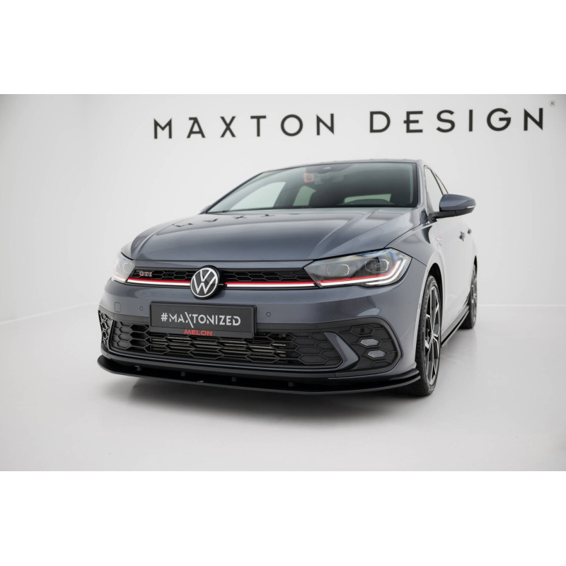 SPLITTER ANTERIORE street pro Volkswagen Polo GTI Mk6 Facelift (Cod. M-VWPO6FGTICNC-FD1B)