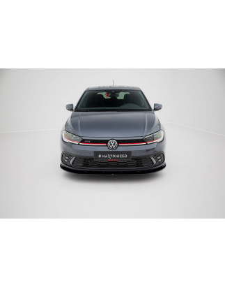 SPLITTER ANTERIORE street pro Volkswagen Polo GTI Mk6 Facelift (Cod. M-VWPO6FGTICNC-FD1B)