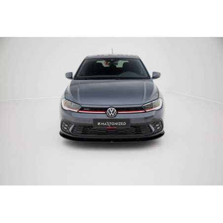 SPLITTER ANTERIORE street pro Volkswagen Polo GTI Mk6 Facelift (Cod. M-VWPO6FGTICNC-FD1B)
