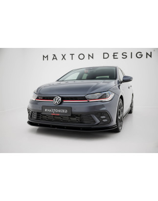 SPLITTER ANTERIORE street pro Volkswagen Polo GTI Mk6 Facelift (Cod. M-VWPO6FGTICNC-FD1BRB)