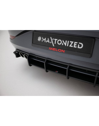 DIFFUSORE POSTERIORE street pro Volkswagen Polo GTI Mk6 Facelift (Cod. M-VWPO6FGTICNC-RS1B+BRBI)