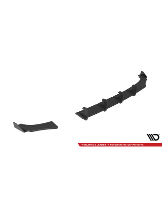 DIFFUSORE POSTERIORE street pro + Flaps Volkswagen Polo GTI Mk6 Facelift (Cod. M-VWPO6FGTICNC-RS1B+B