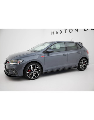 Diffusori minigonne street pro Volkswagen Polo GTI Mk6 Facelift (Cod. M-VWPO6FGTICNC-SD1B)