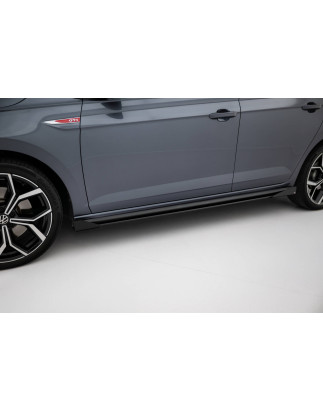 Diffusori minigonne street pro + Flaps Volkswagen Polo GTI Mk6 Facelift (Cod. M-VWPO6FGTICNC-SD1BRB+
