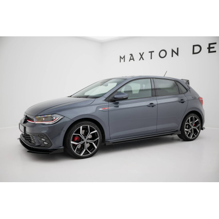 Diffusori minigonne street pro + Flaps Volkswagen Polo GTI Mk6 Facelift (Cod. M-VWPO6FGTICNC-SD1BRB+