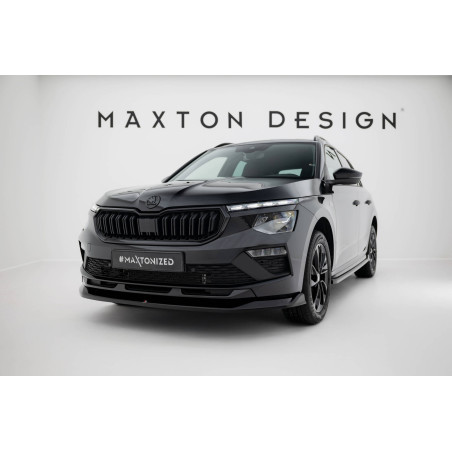 SPLITTER ANTERIORE V.1 Skoda Kamiq Monte Carlo Mk1 Facelift (Cod. M-SK-KM-1F-MC-FD1G)