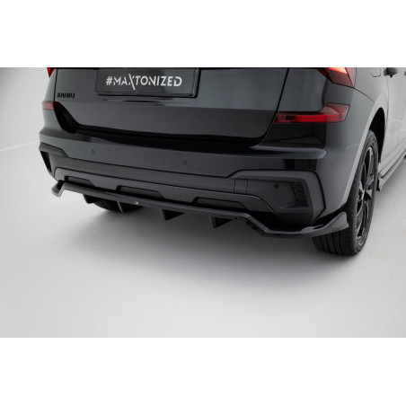Splitter posteriore (con barre verticali) Skoda Kamiq Monte Carlo Mk1 Facelift (Cod. M-SK-KM-1F-MC-R