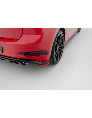Splitters posteriori laterali Volkswagen Golf  R / R-Line Mk7 Facelift (Cod. M-VW-GO-7F-R-RSD1RED)