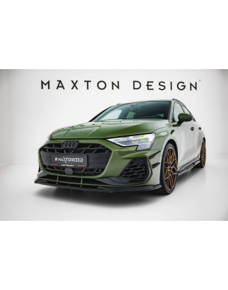 SPLITTER ANTERIORE V.1 Audi S3 Sportback / A3 S-line Sportback  8Y Facelift (Cod. M-AU-S3-8YF-S-FD1G