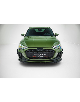SPLITTER ANTERIORE V.1 Audi S3 Sportback / A3 S-line Sportback  8Y Facelift (Cod. M-AU-S3-8YF-S-FD1G
