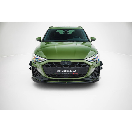 SPLITTER ANTERIORE V.2 Audi S3 Sportback / A3 S-line Sportback  8Y Facelift (Cod. M-AU-S3-8YF-S-FD2G