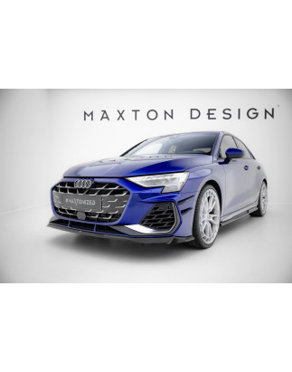 SPLITTER ANTERIORE V.2 Audi S3 Sportback / A3 S-line Sportback  8Y Facelift (Cod. M-AU-S3-8YF-S-FD2G