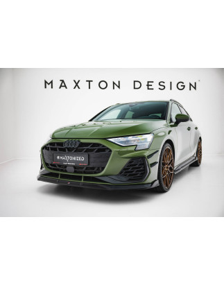 SPLITTER ANTERIORE V.3 Audi S3 Sportback / A3 S-line Sportback  8Y Facelift (Cod. M-AU-S3-8YF-S-FD3G