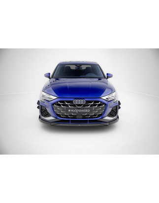 SPLITTER ANTERIORE V.3 Audi S3 Sportback / A3 S-line Sportback  8Y Facelift (Cod. M-AU-S3-8YF-S-FD3G