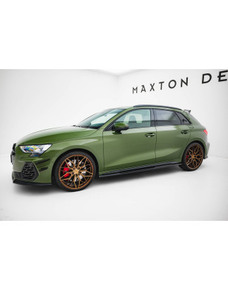 Diffusori minigonne V.2 Audi S3 Sportback / A3 S-line Sportback 8Y / 8Y Facelift (Cod. M-AU-S3-8YF-S