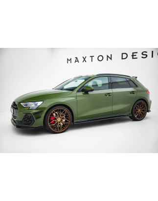 Diffusori minigonne V.3 Audi S3 Sportback / A3 S-line Sportback 8Y / 8Y Facelift (Cod. M-AU-S3-8YF-S
