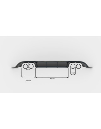 Splitters Set V.2 Volkswagen Golf R  Mk7 Facelift (Cod. M-VW-GO-7F-R-SET2)