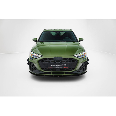 SPLITTER ANTERIORE street pro Audi S3 Sportback / A3 S-line Sportback 8Y Facelift (Cod. M-AUS38YFCNC