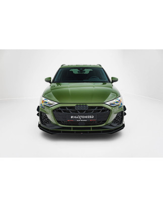 SPLITTER ANTERIORE street pro V.1 + Flaps Audi S3 Sportback / A3 S-line Sportback 8Y Facelift (Cod. 
